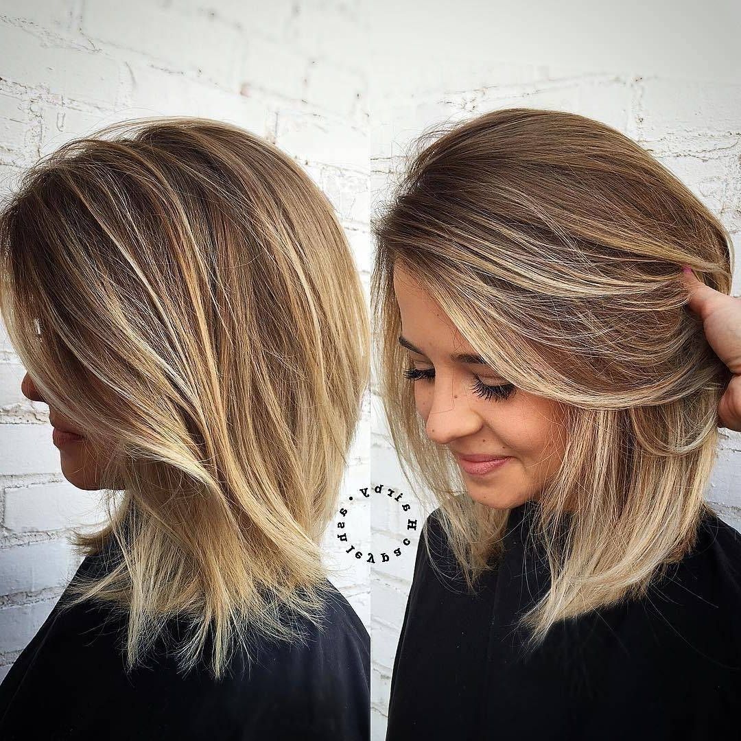 Hair Cuts : Edgy Medium Length Haircuts For Thick Hair June Layered Inside Newest Medium Hairstyles For Fine Hair With Bangs (Gallery 20 of 20)