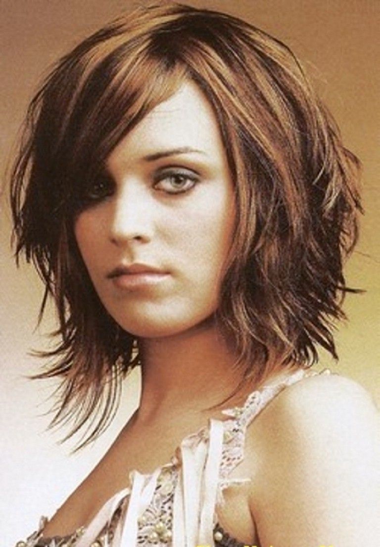 Hair Cuts : Haircuts For Women With Thin Hair Haircut Female Long With Most Recently Released Funky Medium Haircuts For Round Faces (View 10 of 20)