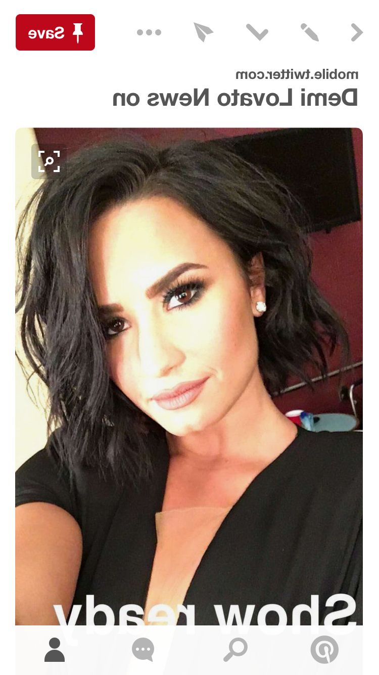 Hair, Short Hair Styles, Hair Styles Inside Famous Demi Lovato Medium Hairstyles (View 2 of 20)