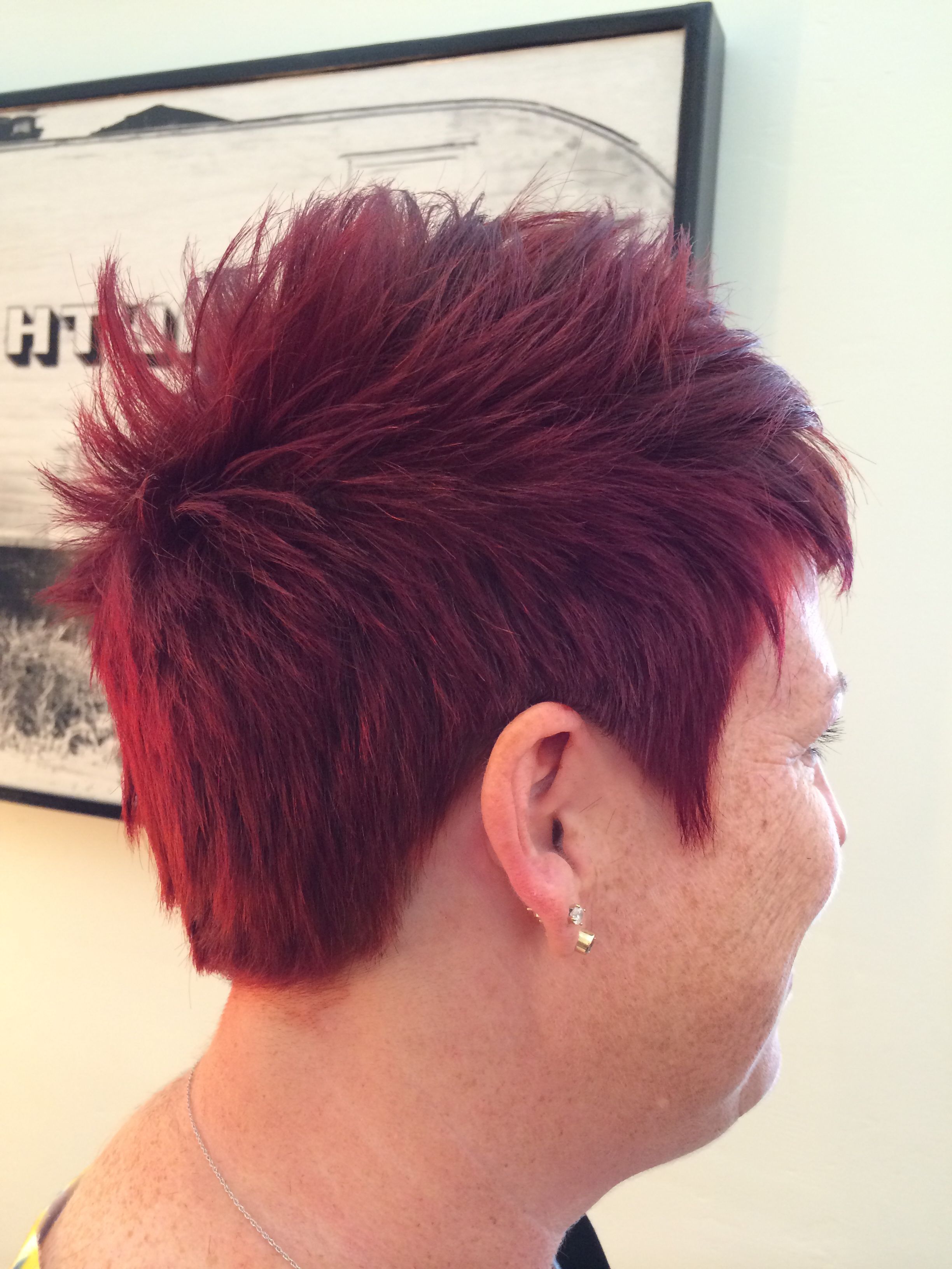 Hairame Putman. Vibrant Red Hair. Red Head. Short Hair (View 7 of 20)