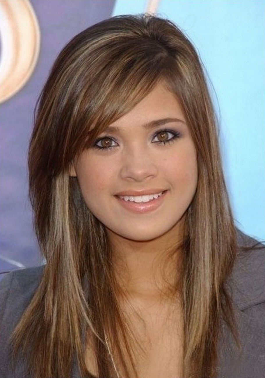 Hairstyles Ideas For With Preferred Layered Medium Hairstyles With Side Bangs (View 6 of 20)
