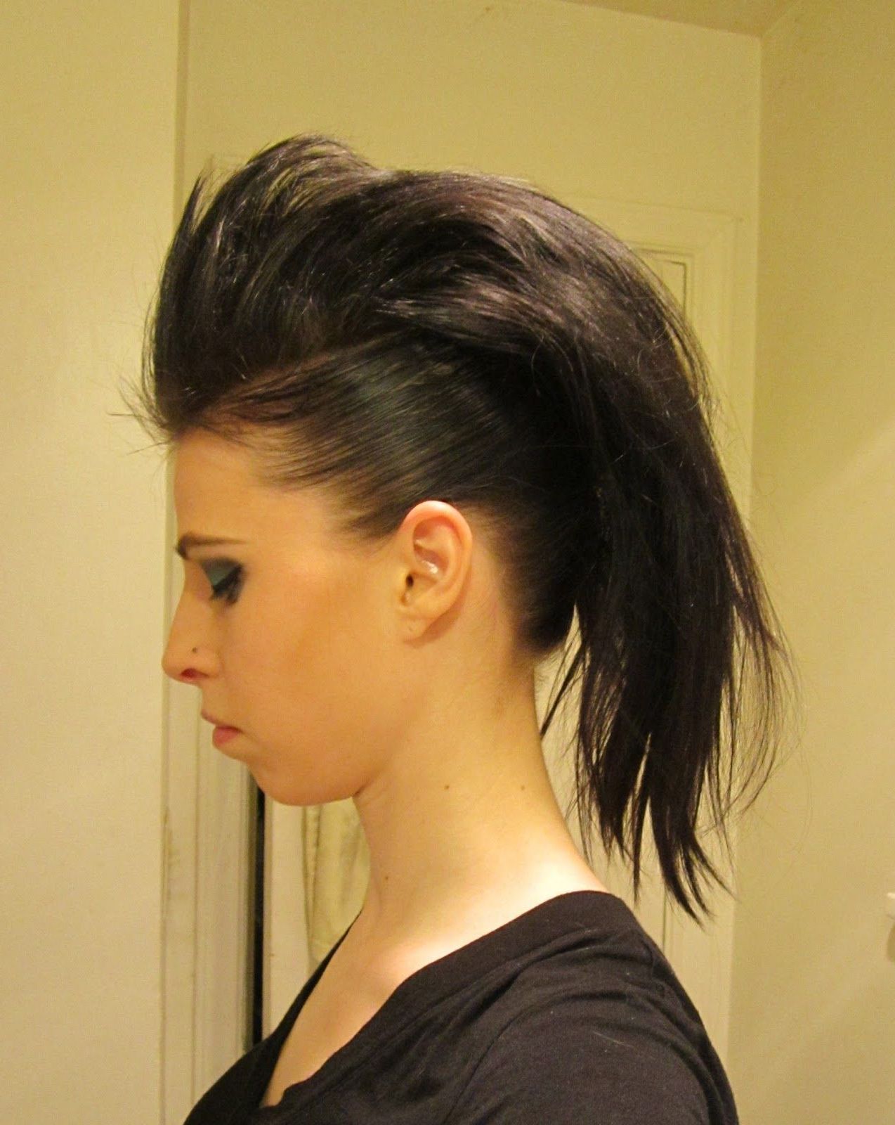 Halloween Within Most Popular Retro Pop Can Updo Faux Hawk Hairstyles (View 15 of 20)