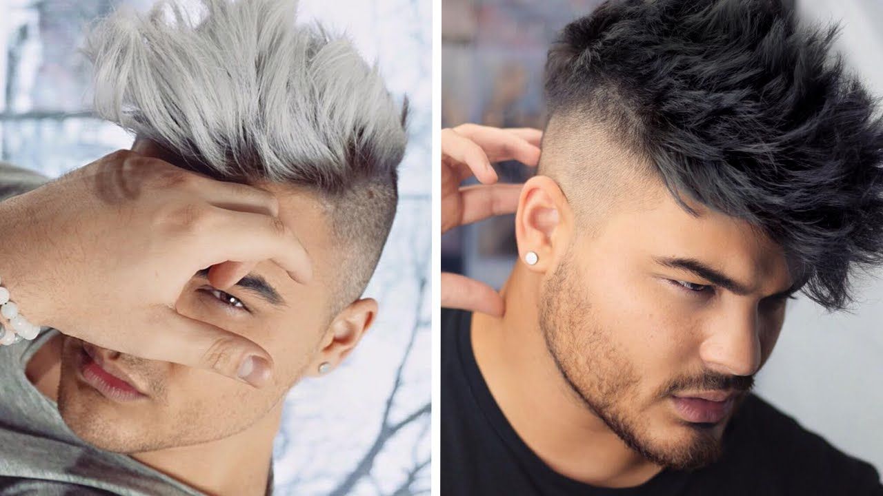 How To: Black To Silver White Ombre Hair Color For Men – Youtube Throughout Most Current Silvery White Mohawk Hairstyles (View 3 of 20)