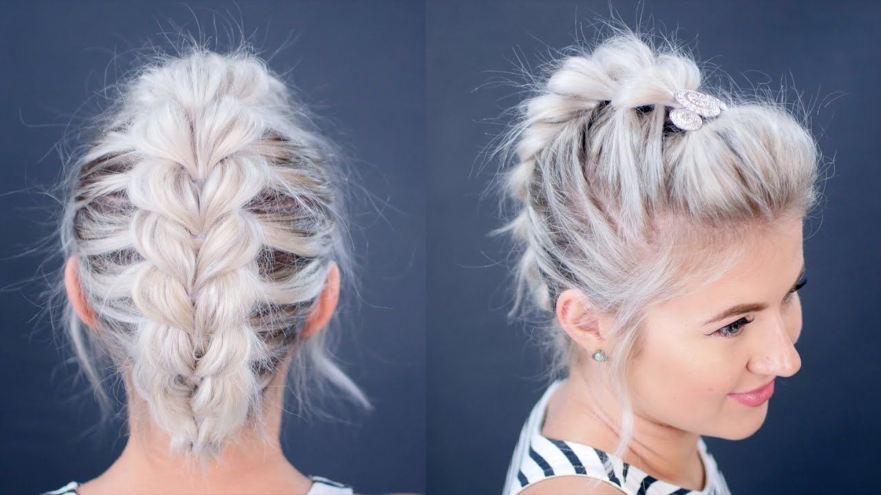 How To: Pull Through Braid Short Hair Tutorial (Gallery 19 of 20)