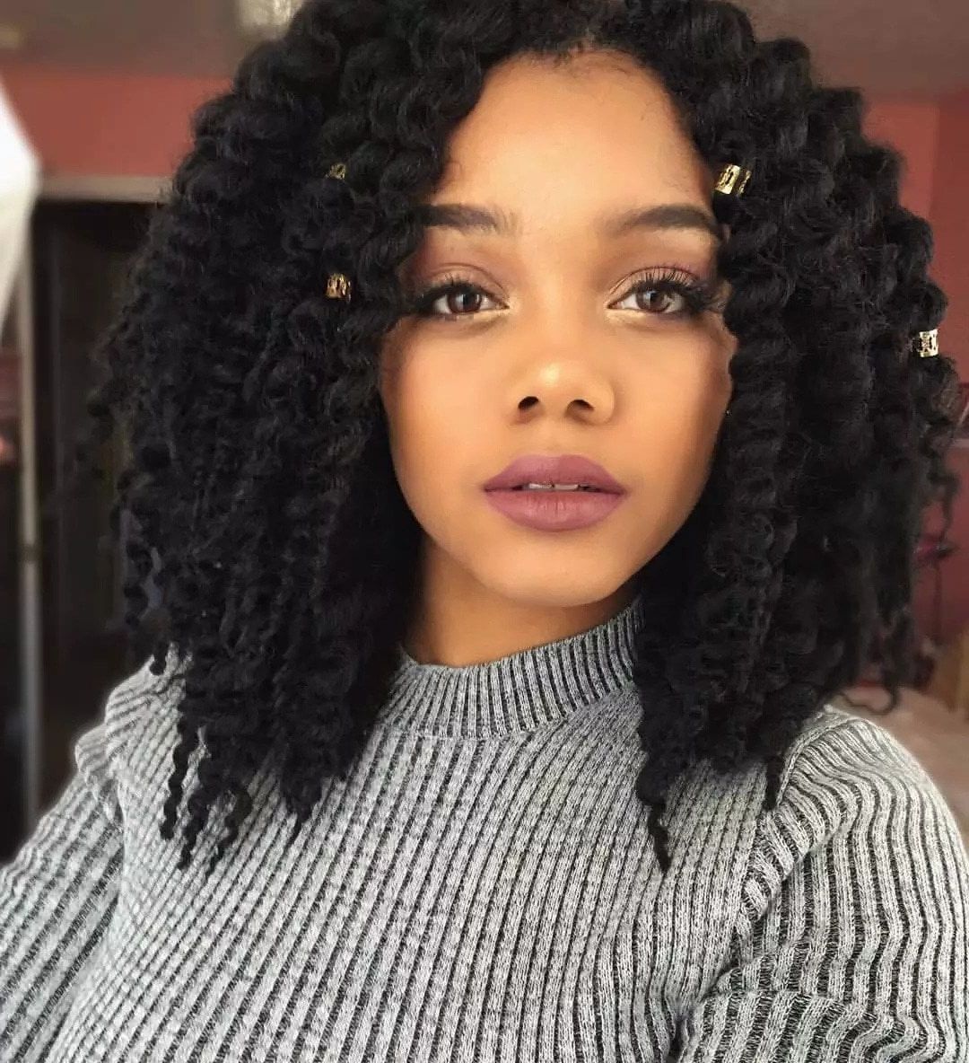 Latest Curly Medium Hairstyles Black Women With Black Natural Hairstyles For Medium Length Hair ▷ Legit (View 17 of 20)