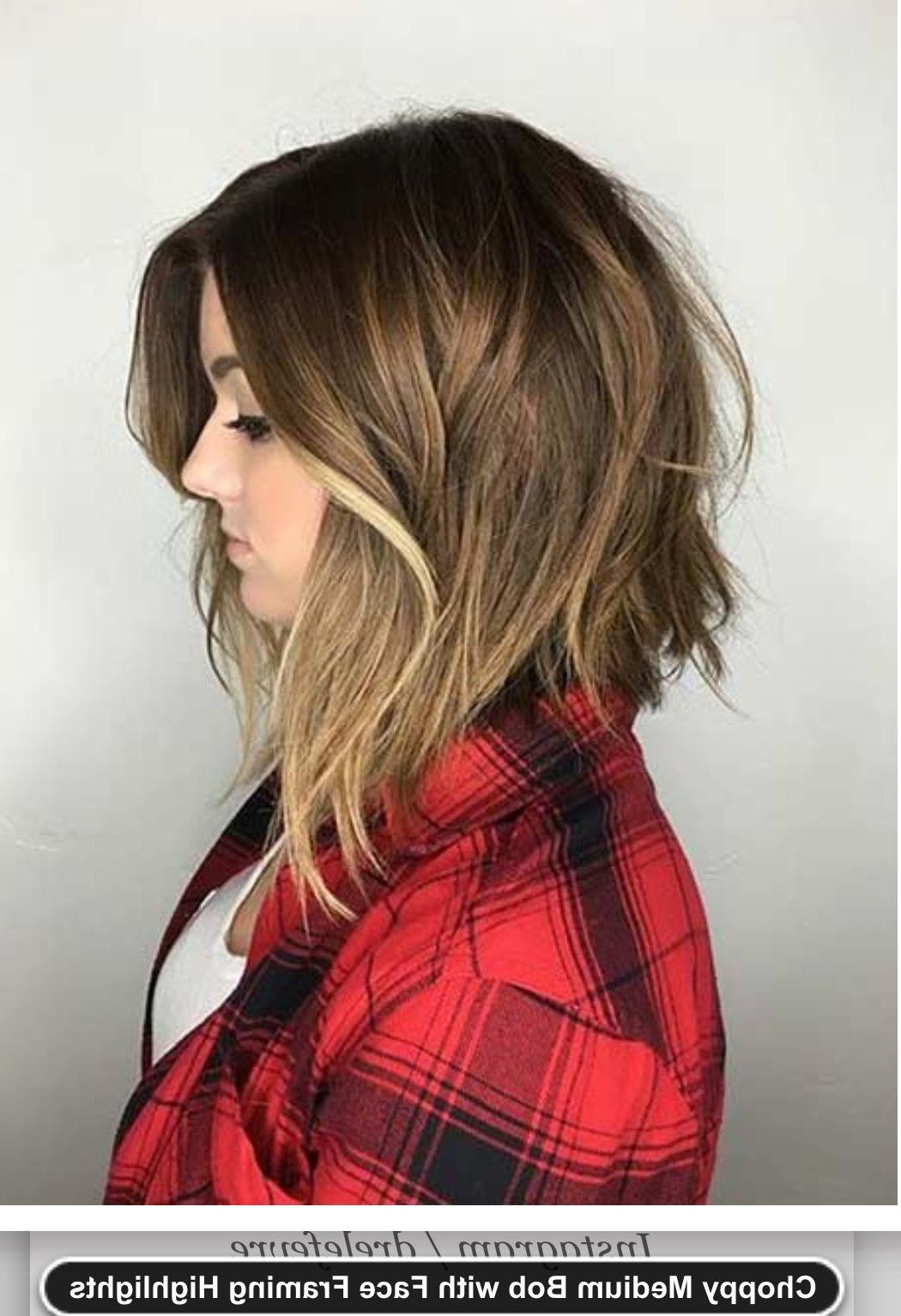 Medium Choppy Inverted Bob , Long Bob Definitely Thinking Ab This In Widely Used Long Angled Bob Hairstyles With Chopped Layers (View 16 of 20)