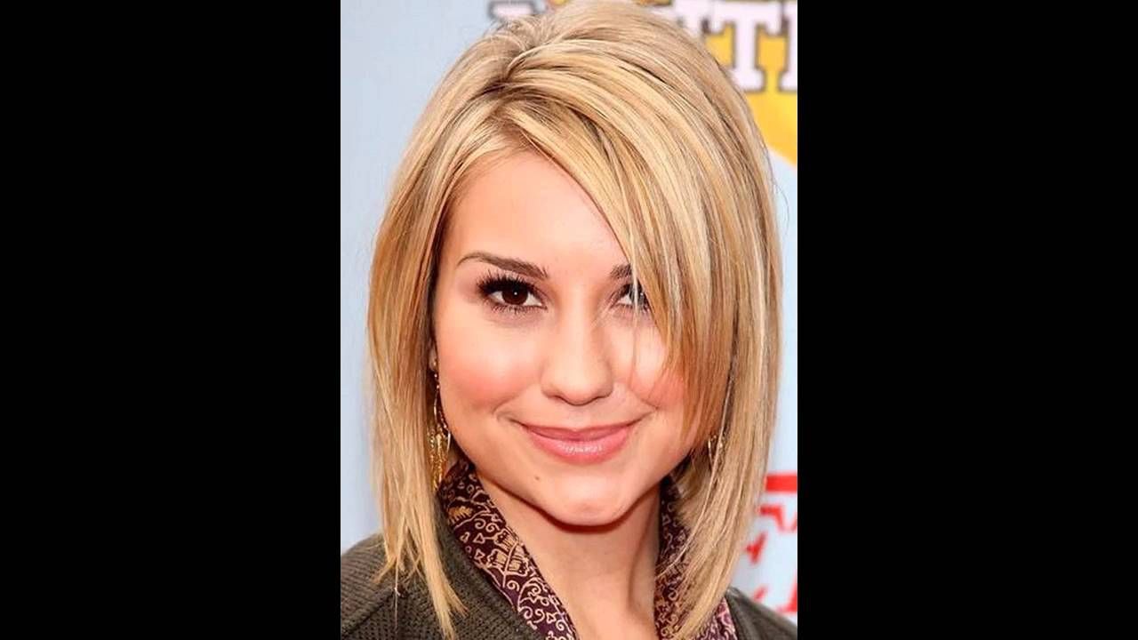 Medium Hairstyles For A Round Face – Youtube With Best And Newest Women Medium Haircuts For Round Faces (Gallery 19 of 20)