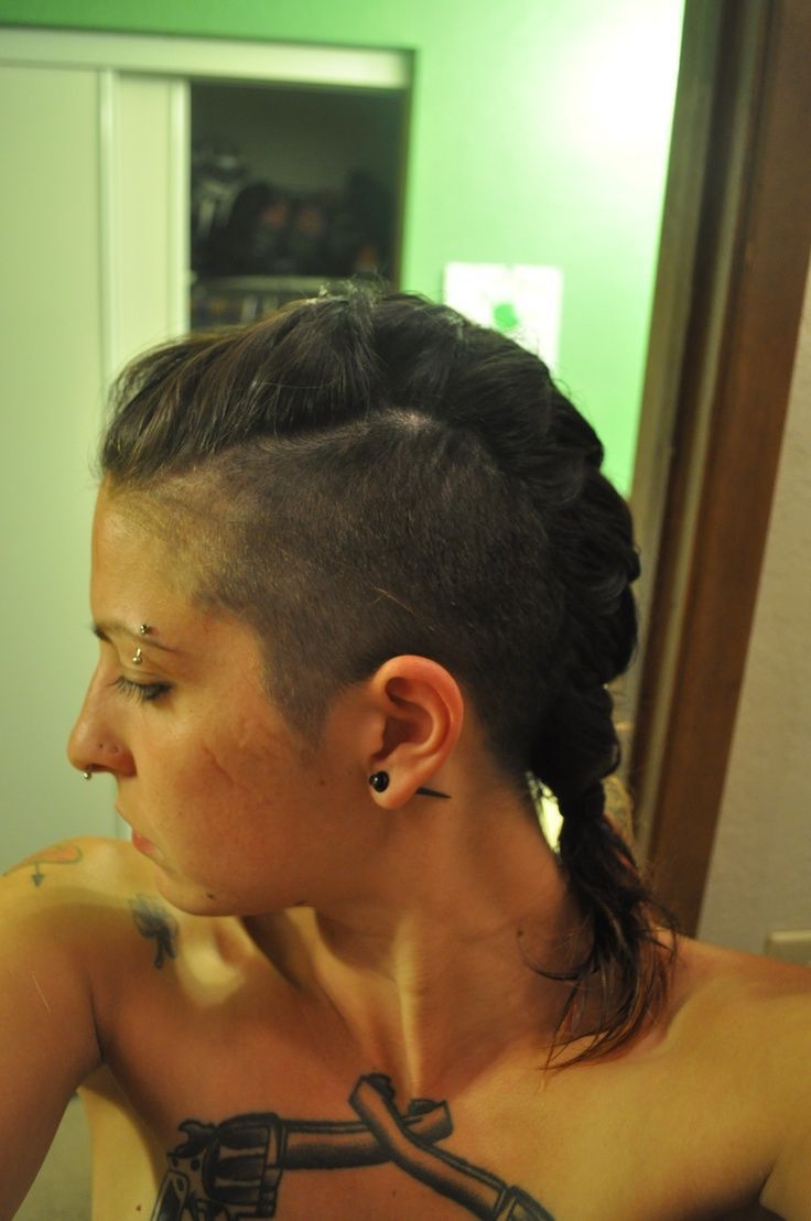 Mohawk Braid Shaved Sides Really Like This Haircut (View 10 of 20)