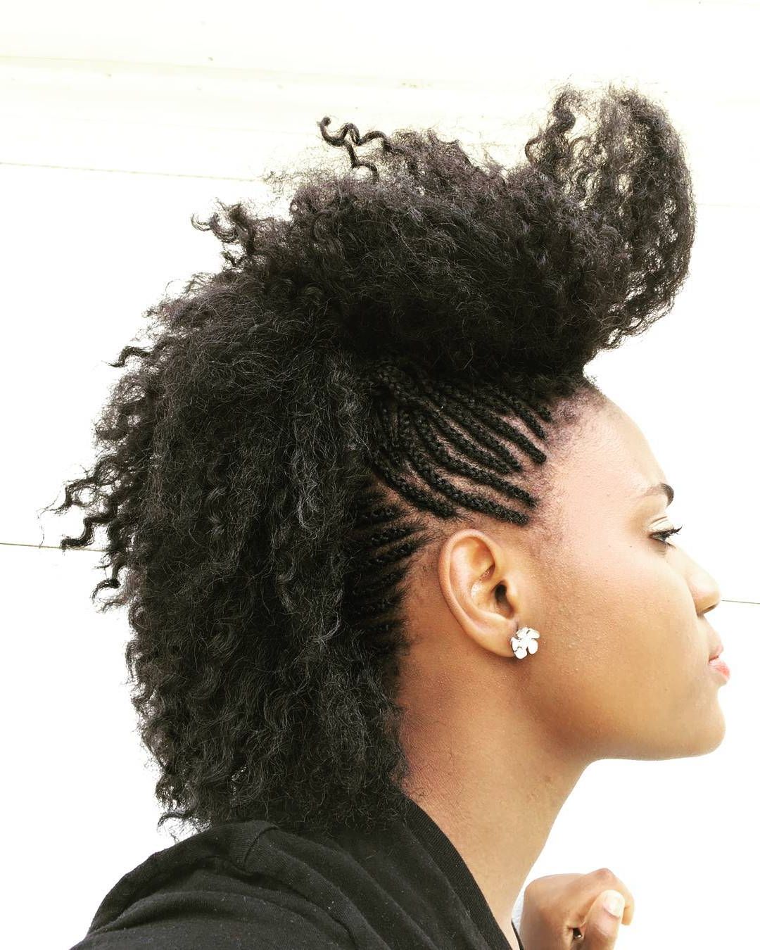 Mohawk Braids: 12 Braided Mohawk Hairstyles That Get Attention For Famous Curl–accentuating Mohawk Hairstyles (View 12 of 20)