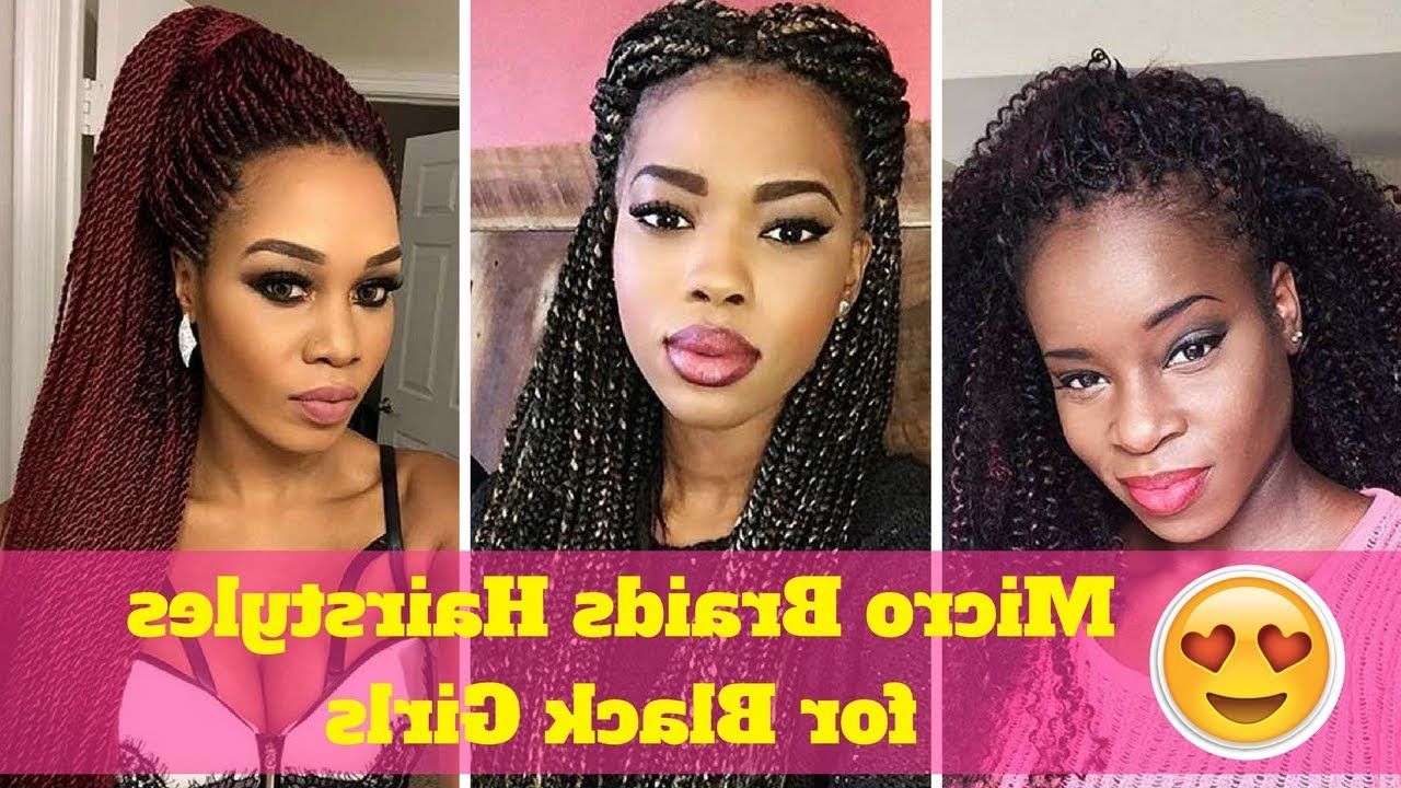 Most Current Black Girls Medium Hairstyles Throughout 2018 African American Micro Braids Hairstyles For Black Girls Short (View 18 of 20)