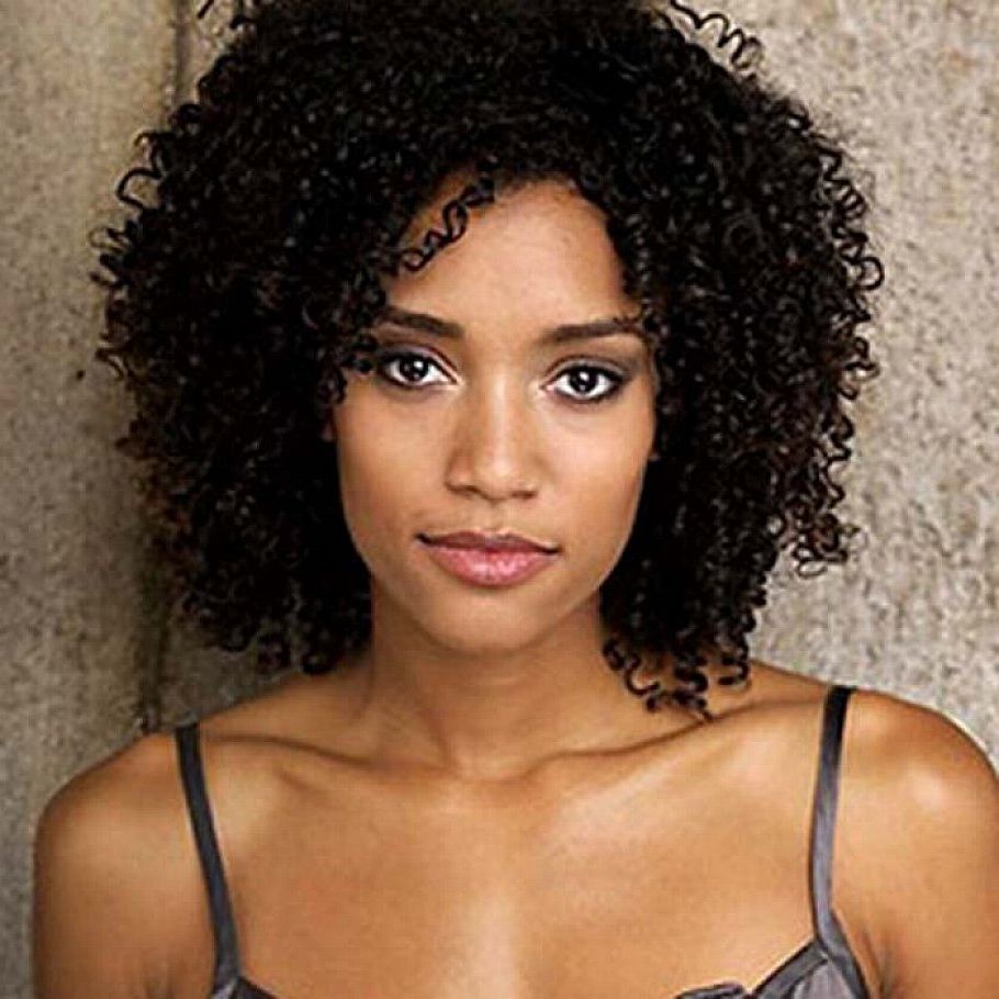 Most Current Black Woman Medium Hairstyles For Medium Length Curly Hairstyles For Black Women Curly Hair Black (Gallery 20 of 20)