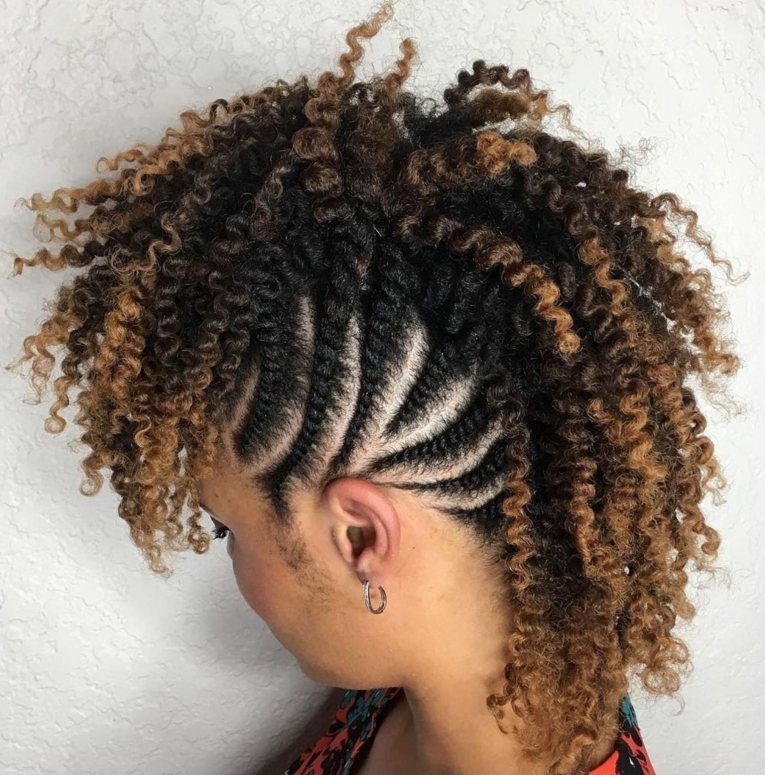 Most Current Curl–accentuating Mohawk Hairstyles Pertaining To 70 Best Black Braided Hairstyles That Turn Heads In  (View 9 of 20)