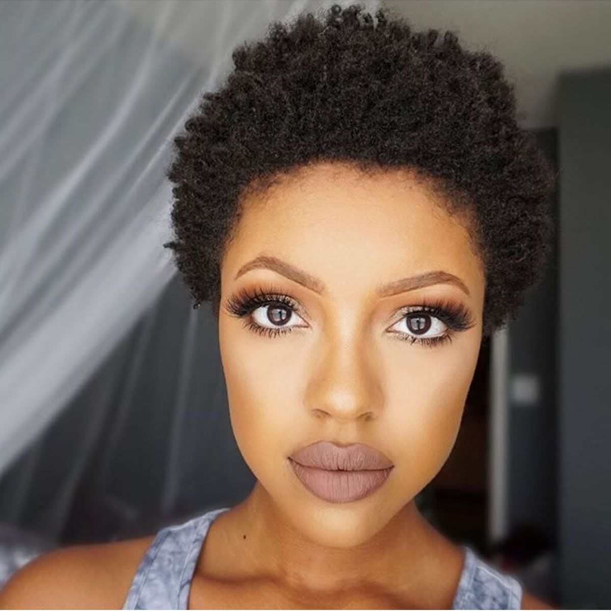 Most Current Medium Haircuts For Black Women With Fine Hair Throughout 2018 Pixie Haircuts For Black Women – 26 Coolest Black Fine Hair (View 5 of 20)