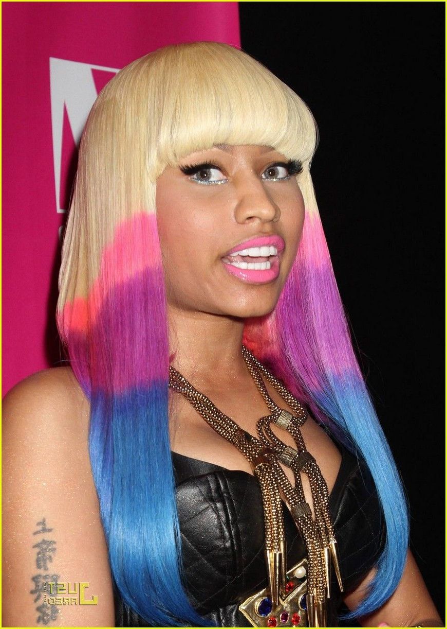 Most Popular Nicki Minaj Medium Haircuts For Colorful Nicki Minaj Hairstyles : Simple Hairstyle Ideas For Women (View 13 of 20)