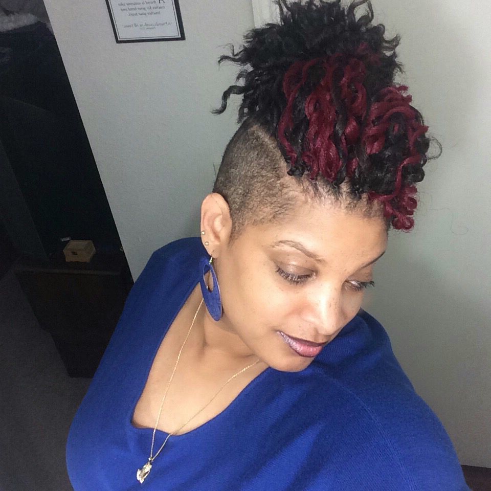 Most Recent Side Mohawk Hairstyles Pertaining To Crochet Braids With Shaved Sides (View 9 of 20)
