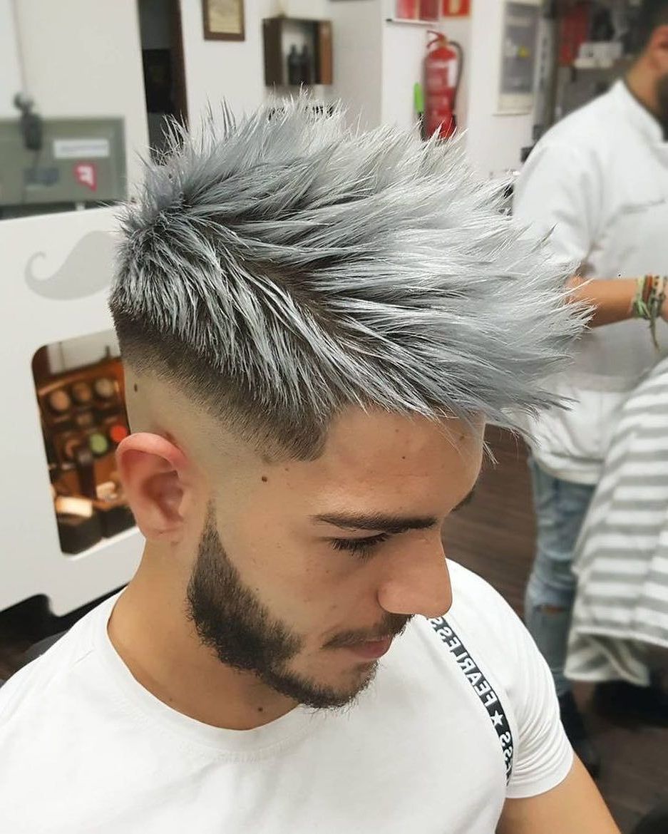 Most Recent Silvery White Mohawk Hairstyles Pertaining To 9,658 Me Gusta, 54 Comentarios – Hairmenstyle Official (View 1 of 20)