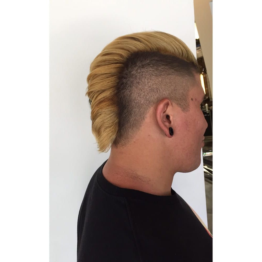 Most Recently Released Bleached Mohawk Hairstyles Pertaining To Bleached Mohawk // Cut Hair By: Brianna Williams – Yelp (View 12 of 20)