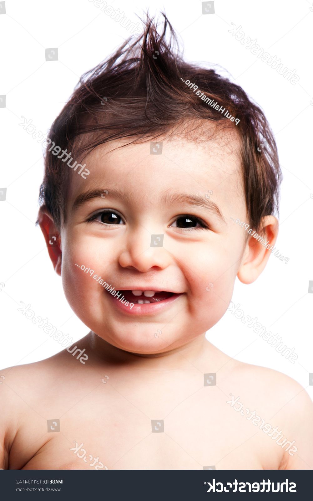 Most Up To Date Innocent And Sweet Mohawk Hairstyles For Cute Happy Smiling Teething Baby Toddler Stock Photo (edit Now (View 13 of 20)