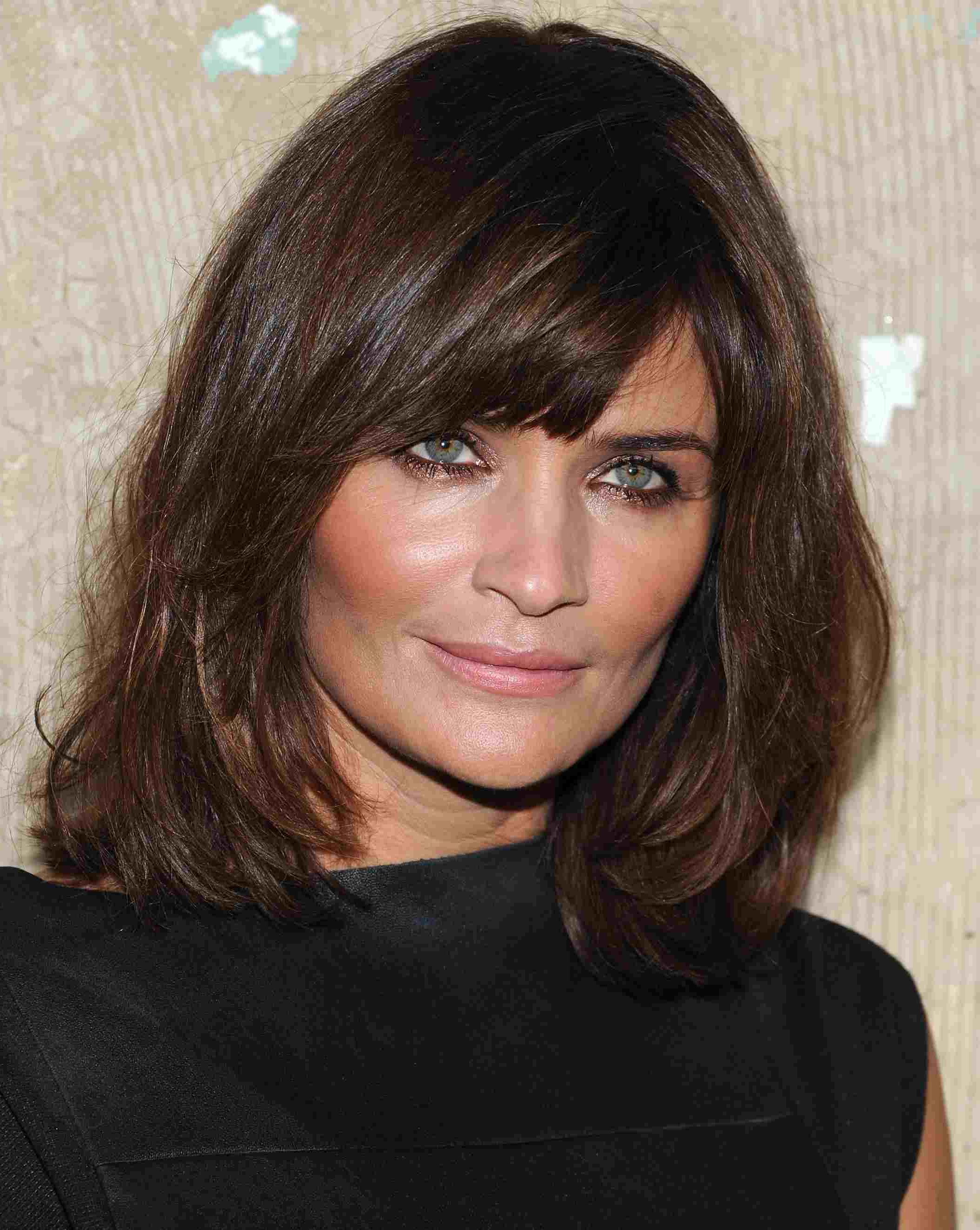 Most Up To Date Medium Hairstyles With Blunt Bangs Inside 20 Photos Of Hairstyles With Gorgeous Side Swept Bangs (View 19 of 20)