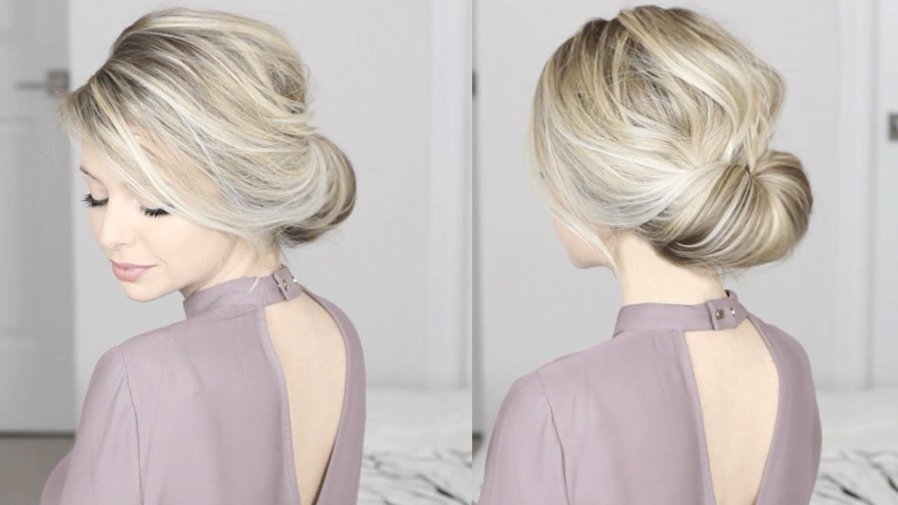 Newest Dinner Medium Hairstyles Intended For Easiest Updo Ever! Super Simple & Perfect For Long, Medium (View 10 of 20)