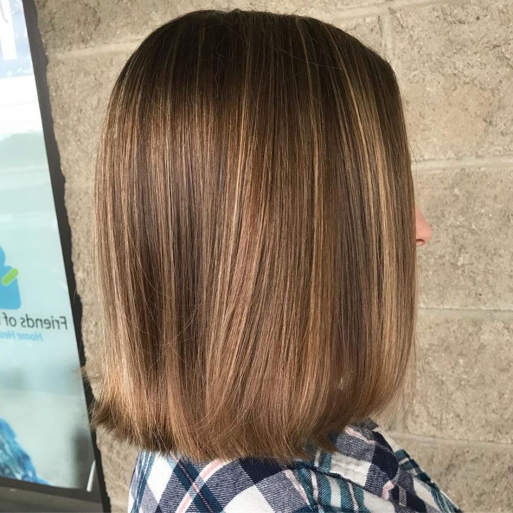 Newest Highlighted Medium Hairstyles Inside 34 Sweetest Caramel Highlights On Light To Dark Brown Hair (2019) (View 20 of 20)