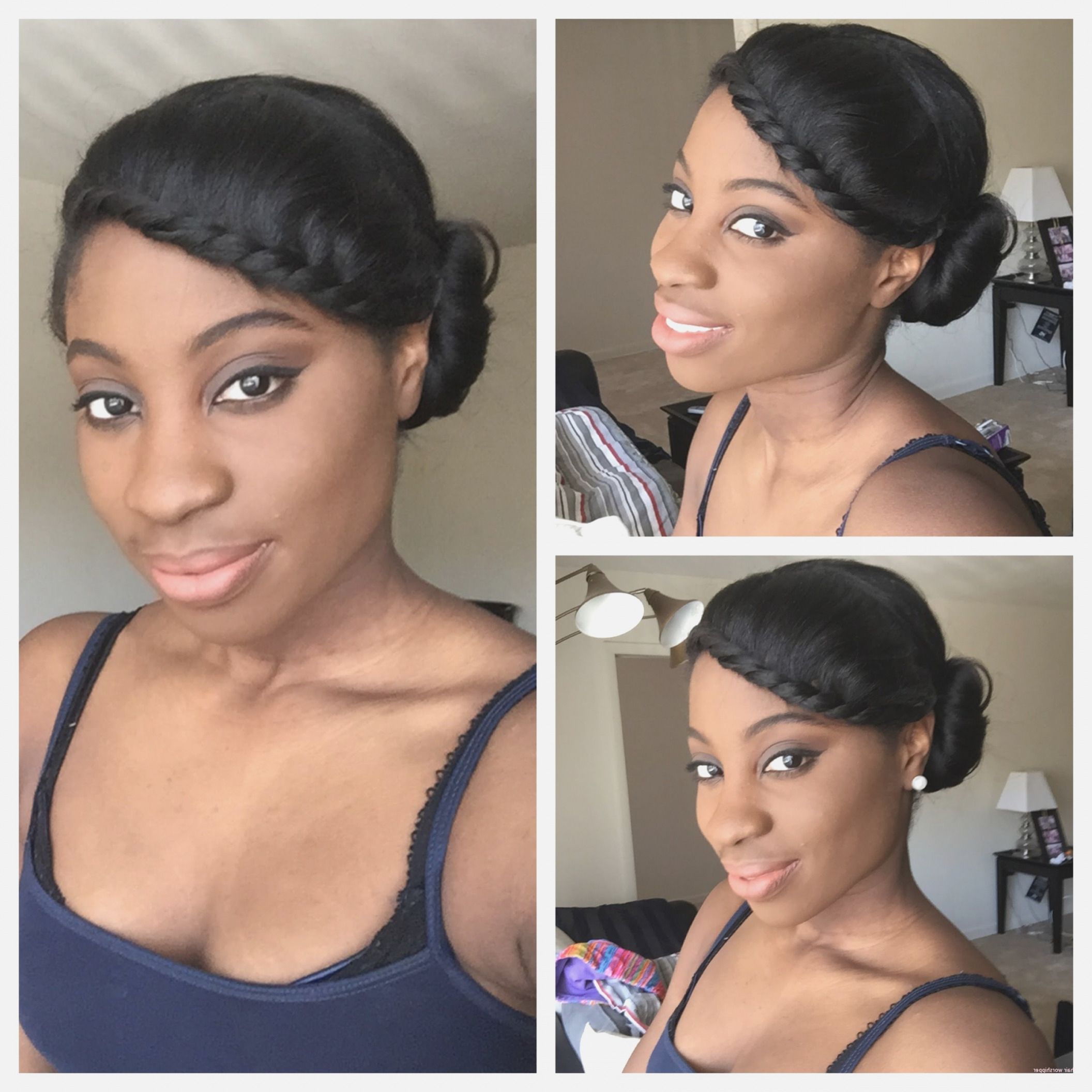 Newest Medium Haircuts For Relaxed Hair Intended For Protective Hairstyles For Medium Length Relaxed Hair Elegant Simple (View 1 of 20)