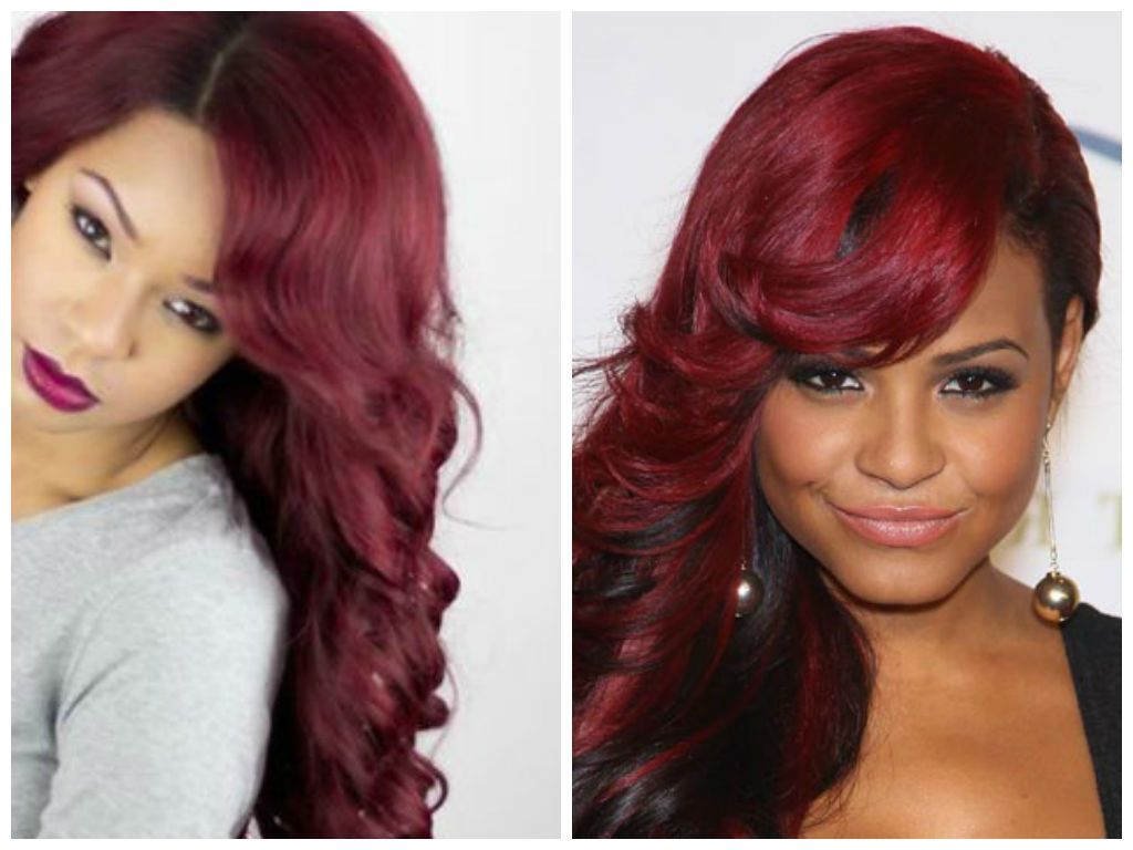 Newest Medium Hairstyles With Color For Black Women Inside Hair Color : Cool Hair Color Ideas For Dark Skin Brown Tone Colour (View 8 of 20)
