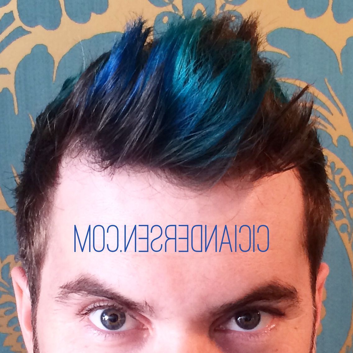 Newest Mohawk Hairstyles With Length And Frosted Tips With Teal And Blue Highlights For Men! Merman Hair Is So In Right Now (View 19 of 20)
