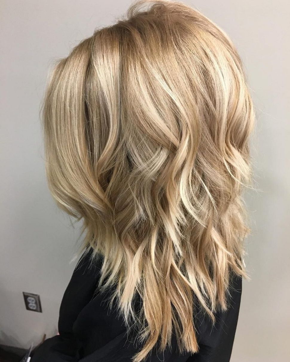 Newest Shoulder Length Hairstyles With Long Swoopy Layers In Women Hairstyle : Medium Long Layered Hairstyles Shoulder Length For (View 1 of 20)