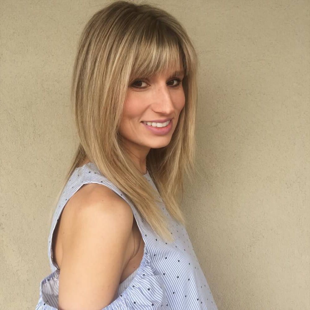 Preferred Medium Hairstyles For Fine Hair With Bangs Regarding These Are The 7 Best Haircuts For Thin Hair In  (View 16 of 20)