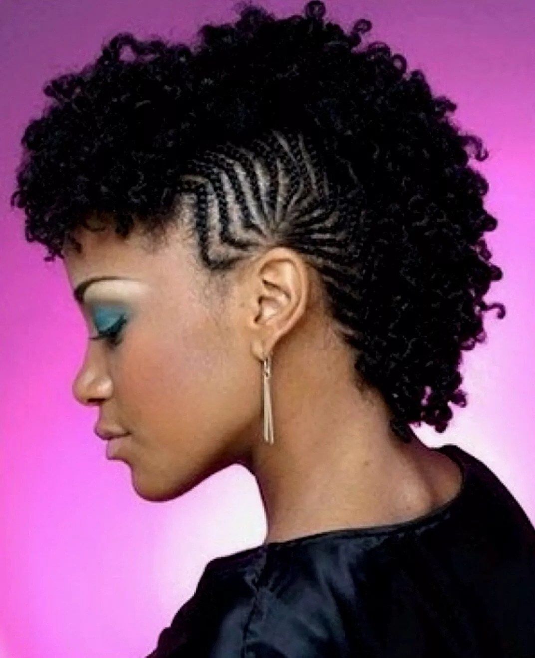 Recent Black Braided Faux Hawk Hairstyles Intended For Latest Hairstyles In Kenya 2018 ▷ Tuko.co (View 9 of 20)