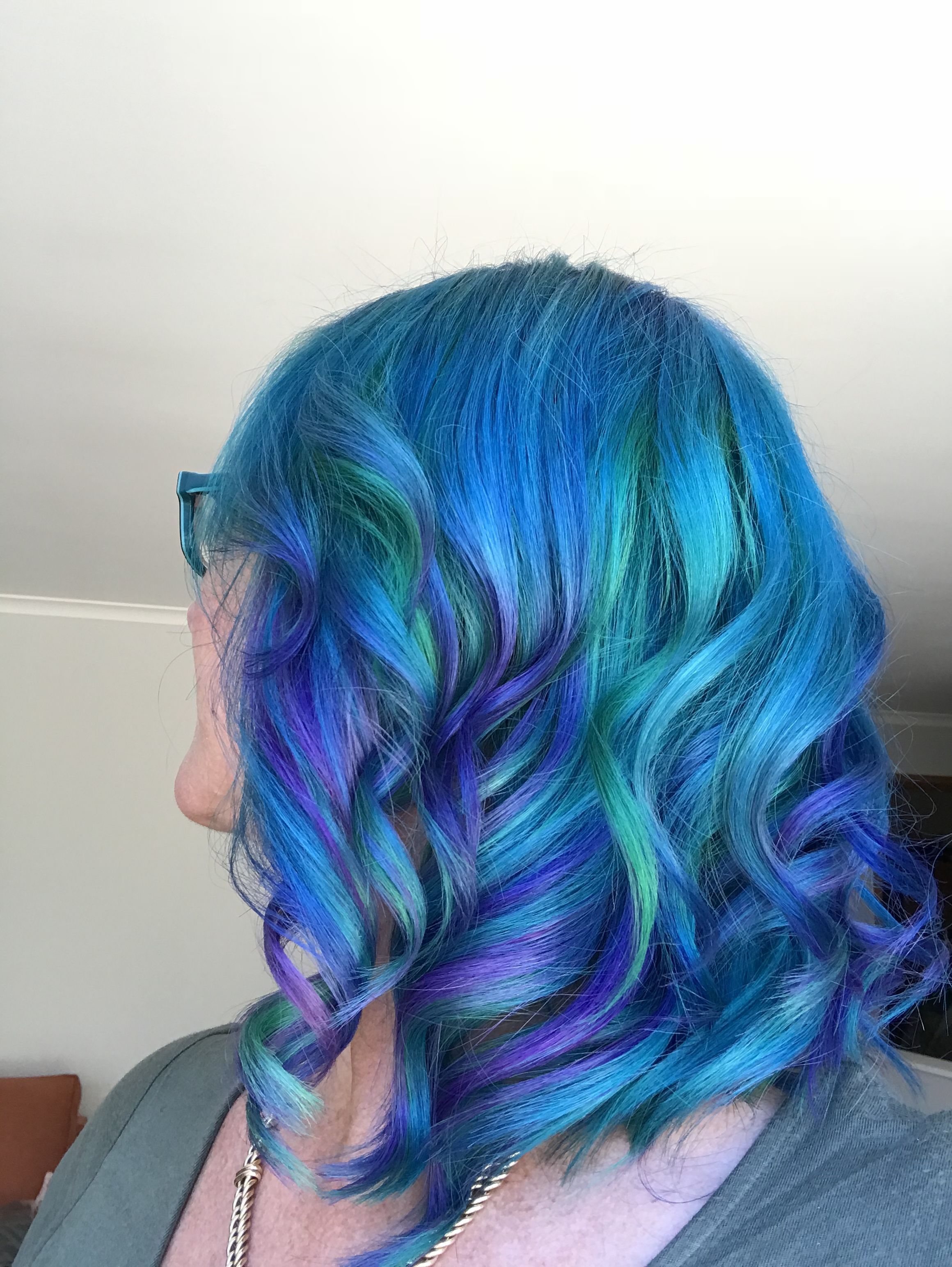 Recent Purple Rain Lady Mohawk Hairstyles Pertaining To Arctic Fox Blue Hair Dye (View 12 of 20)