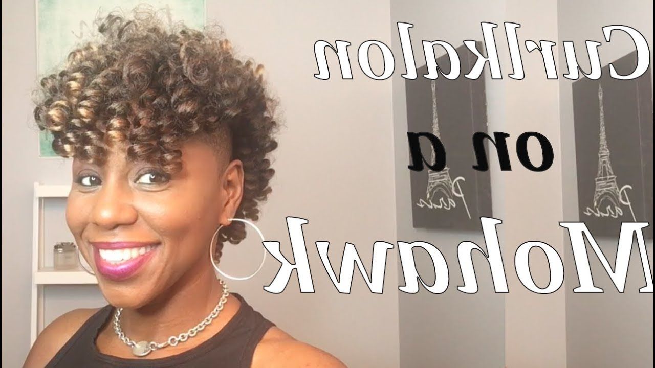 Short Crochet Style – Youtube Intended For Well Liked Curl–accentuating Mohawk Hairstyles (View 16 of 20)