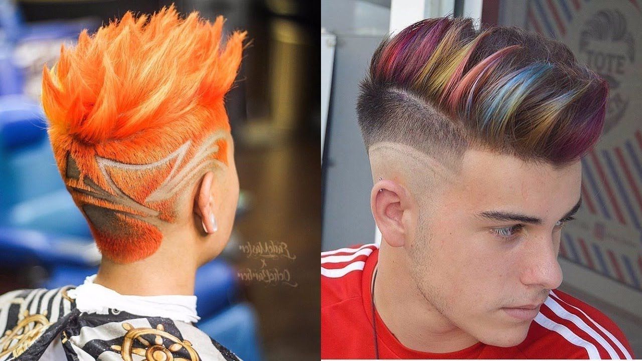 Top 10 Aamzing Men Hair Color 👌 Guy's Hair Color Trends – Youtube In Popular Unique Color Mohawk Hairstyles (View 18 of 20)