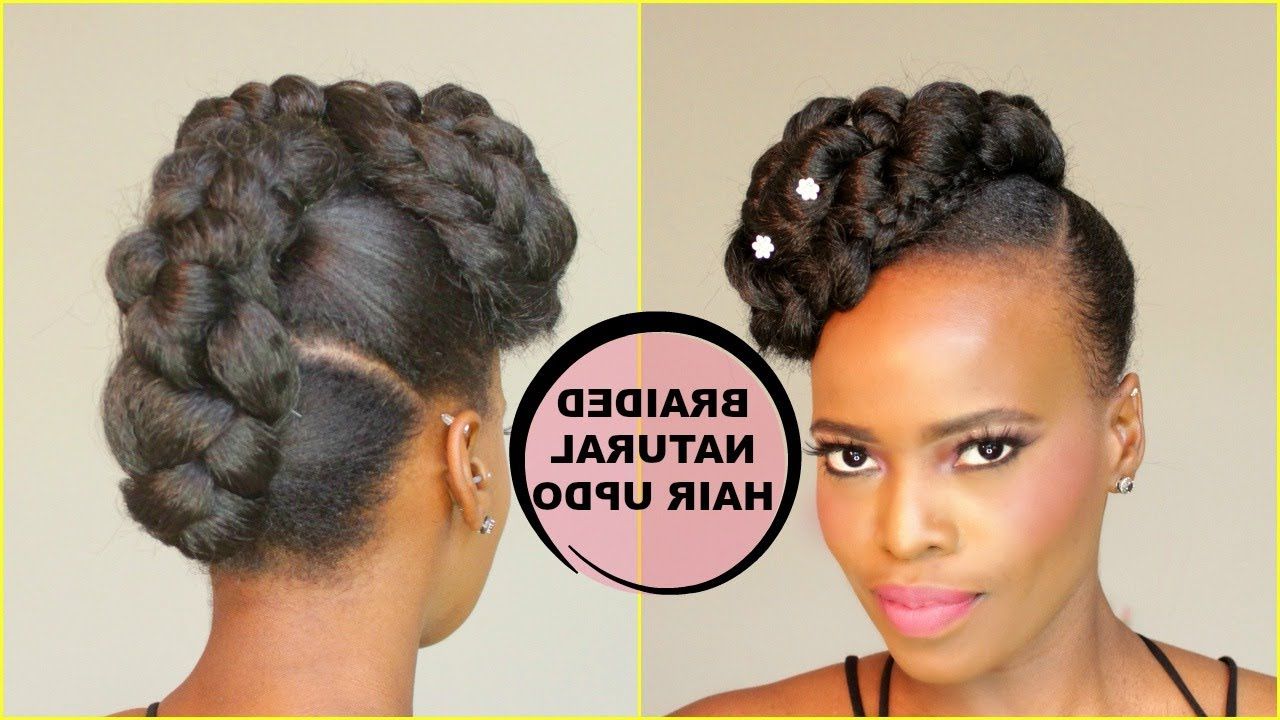 [%trendy French Braid Pinup Faux Hawk Hairstyles Regarding Faux French Braid Updo [natural Hair Tutorial] – Youtube|faux French Braid Updo [natural Hair Tutorial] – Youtube Regarding Most Recently Released French Braid Pinup Faux Hawk Hairstyles%] (Gallery 20 of 20)