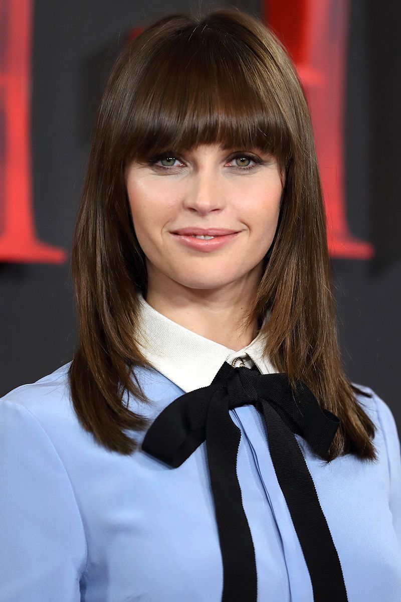 Trendy Medium Hairstyles Bangs For 40 Best Medium Hairstyles – Celebrities With Shoulder Length Haircuts (View 8 of 20)