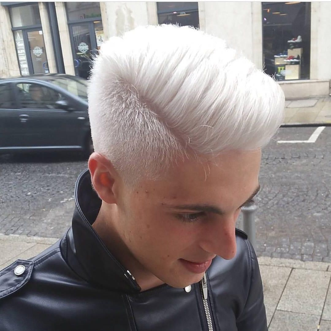 Trendy Silvery White Mohawk Hairstyles Pertaining To Full White Hair Color (View 10 of 20)