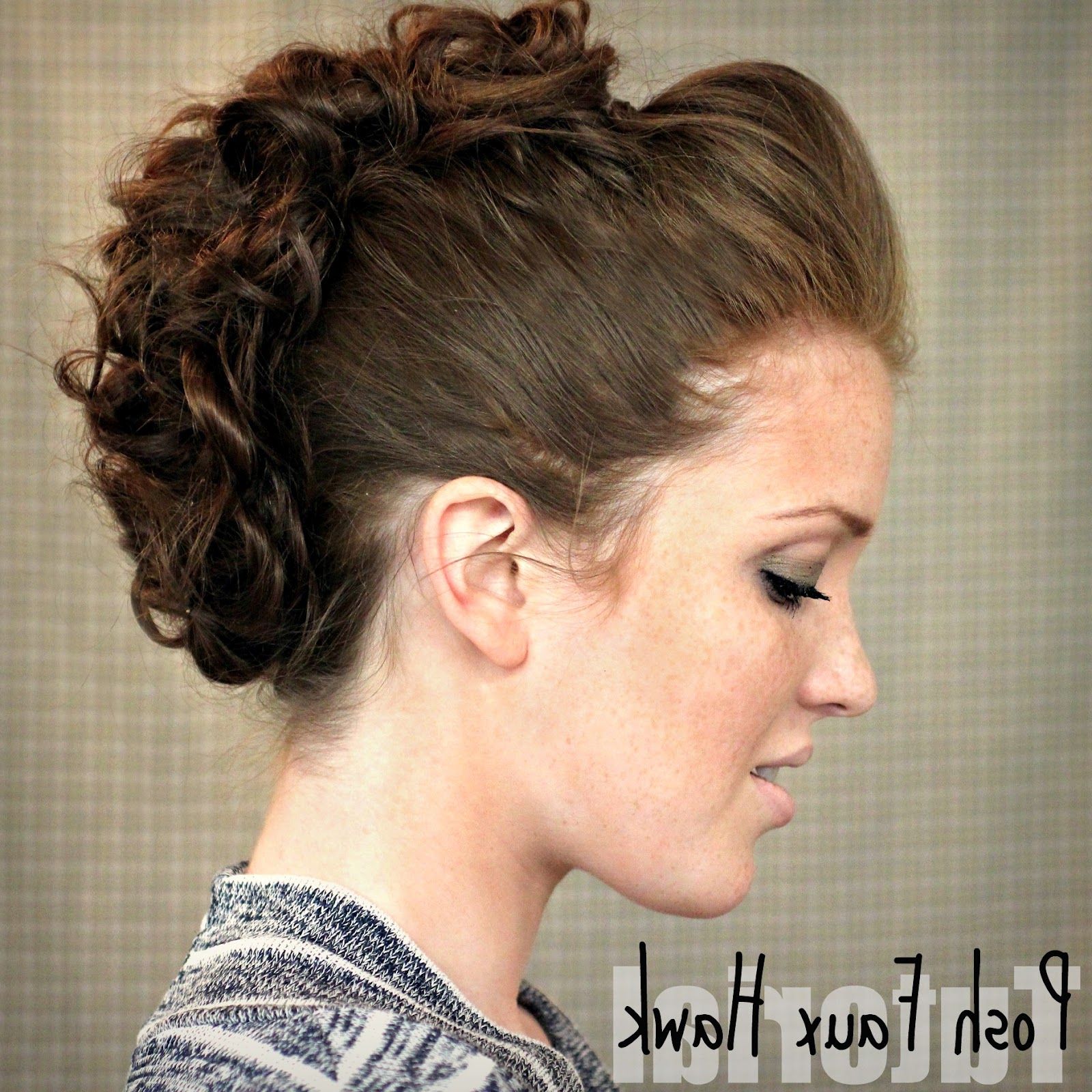 Well Known Two Trick Ponytail Faux Hawk Hairstyles Pertaining To The Freckled Fox: Hair Tutorial // Posh Faux Hawk (View 5 of 20)