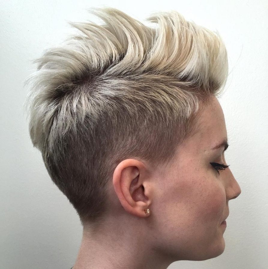 Well Known Unique Color Mohawk Hairstyles Intended For 17 Female Mohawk Hairstyles That'll Really Turn Heads – Punk  (View 16 of 20)