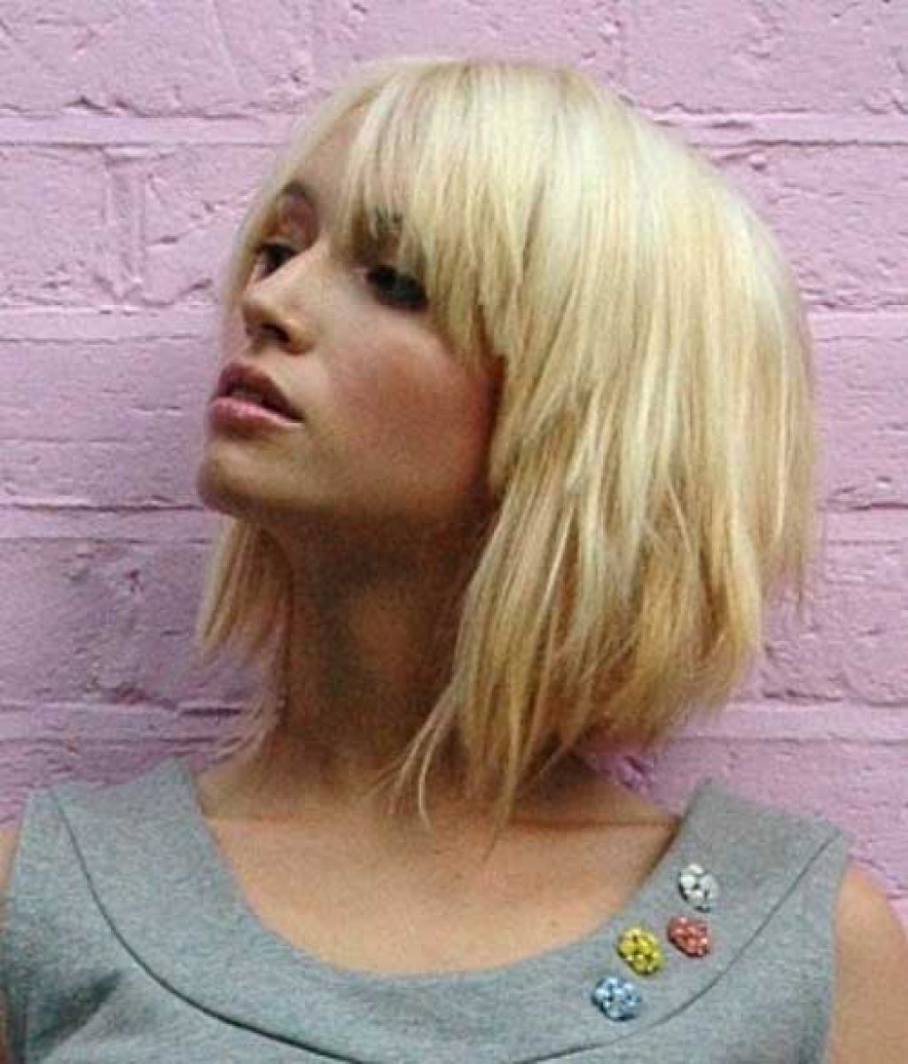 Well Liked Choppy Medium Haircuts Intended For Mid Length Choppy Bob With Fringe Top 10 Hottest Trending Short (View 8 of 20)