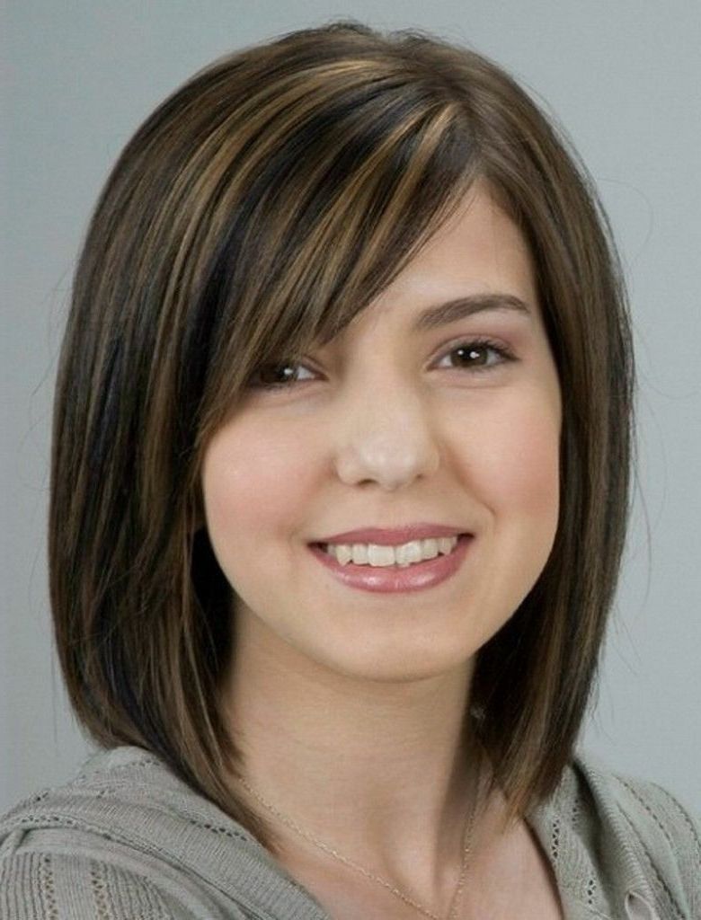 Widely Used Flattering Medium Haircuts For Round Faces With Best Hairstyles For Thin Hair And Round Face  (View 4 of 20)