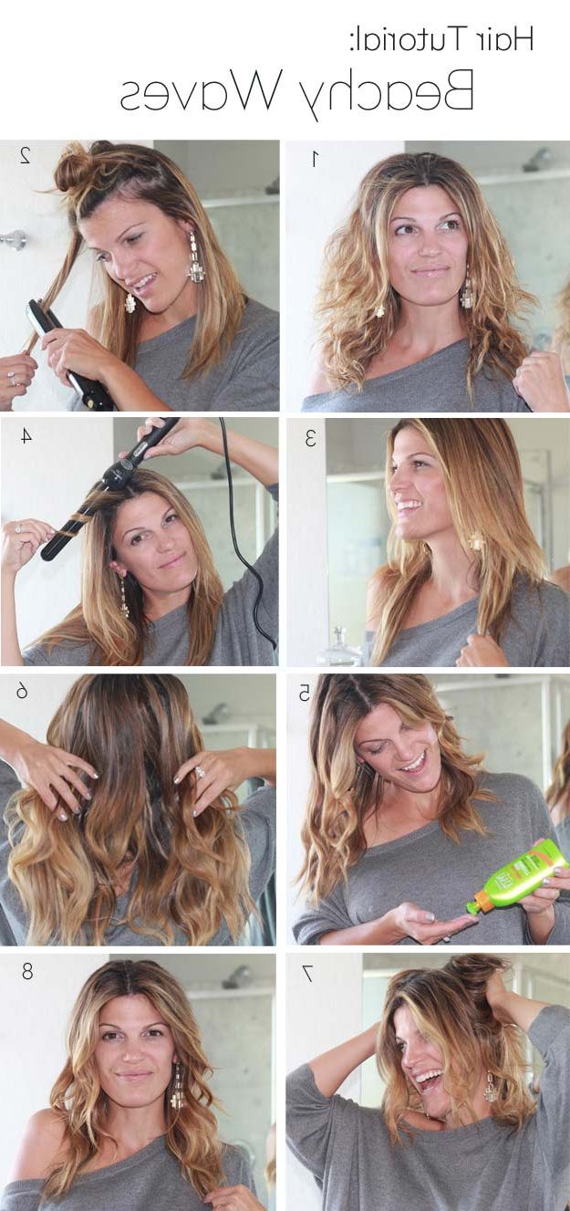 Widely Used Medium Hairstyles Beach Waves With Regard To 27 Easy Beachy Waves Tutorials For Hair – The Goddess (View 17 of 20)
