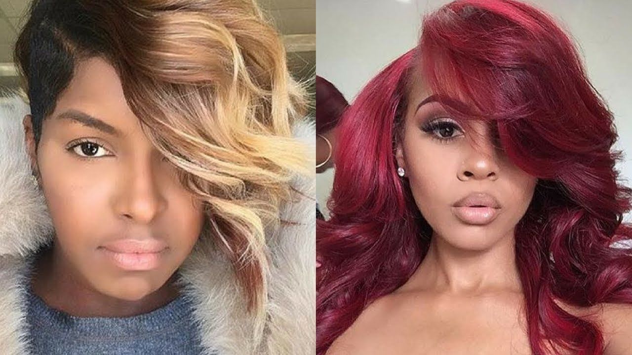 Widely Used Medium Hairstyles With Color For Black Women With 2018 Winter Hair Color Ideas For Black Women – Youtube (View 9 of 20)