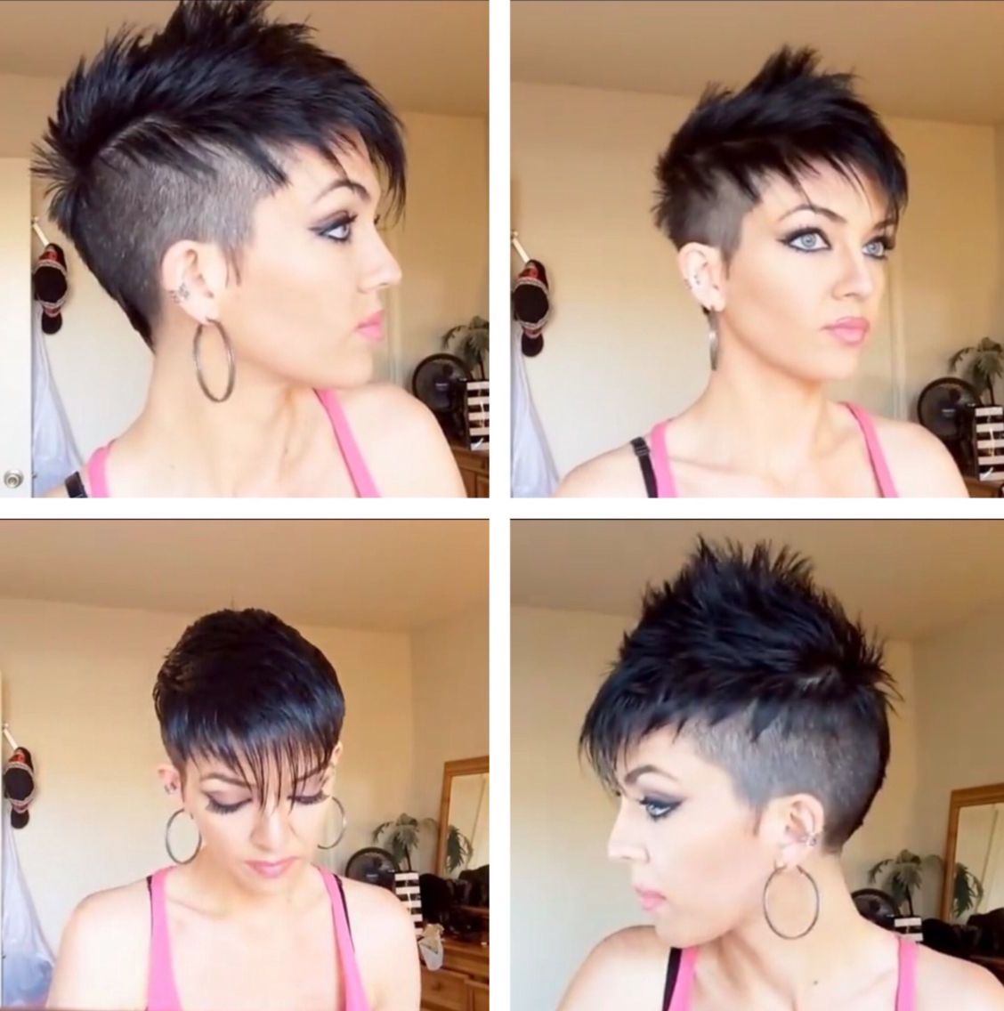 Womans Faux Hawk I Love This Haircut, I'm Getting My Long Hair Regarding Recent Messy Hawk Hairstyles For Women (View 17 of 20)