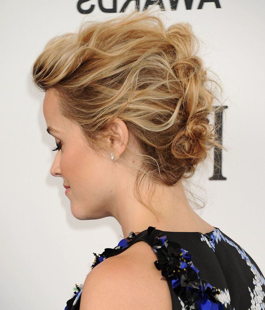22 Gorgeous Mother Of The Bride Hairstyles Throughout Most Recent Messy Woven Updo Hairstyles For Mother Of The Bride (View 8 of 20)