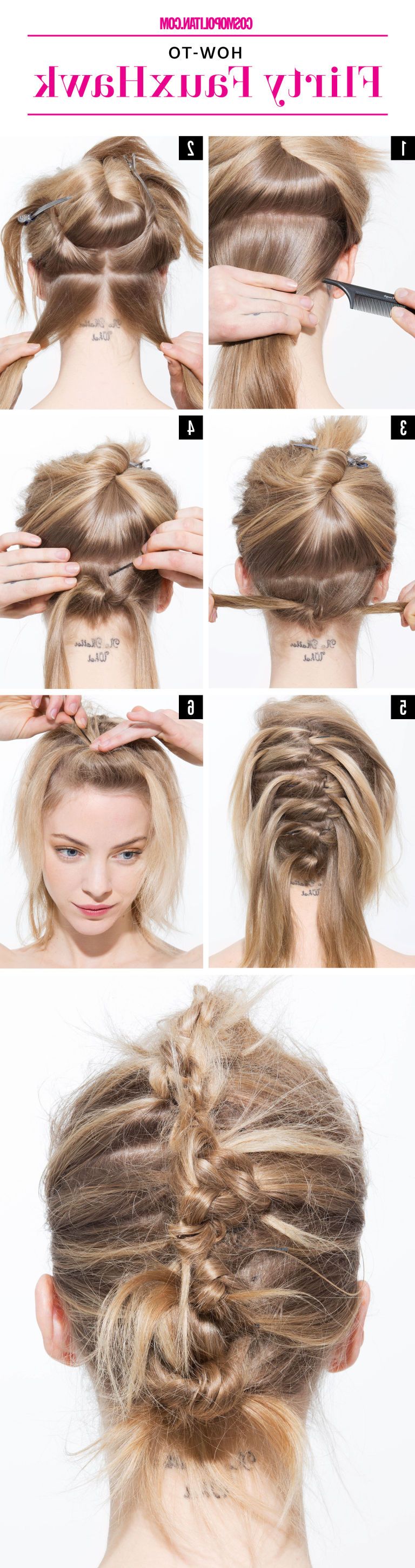 4 Last Minute Diy Evening Hairstyles That Will Leave You Looking Hot For 2017 Formal Faux Hawk Bridal Updos (View 7 of 20)