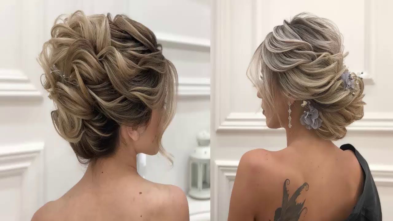 Bridal Hairstyles For Short Hair Tutorial – Wedding Updos For Short Throughout Preferred Low Messy Chignon Bridal Hairstyles For Short Hair (View 1 of 20)