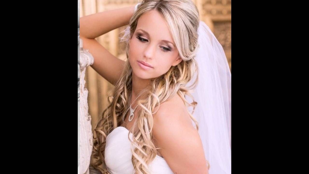 ☆ Tender Bridal Hairstyle With A Veil ☆ Style – Youtube Within Recent Tender Bridal Hairstyles With A Veil (View 1 of 20)