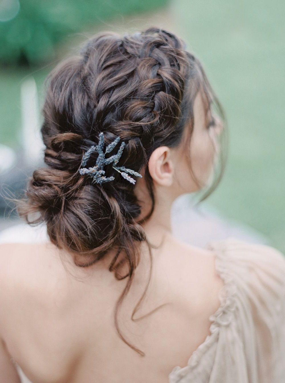 Famous Braided Lavender Bridal Hairstyles With Loose Braided Updo (View 1 of 20)