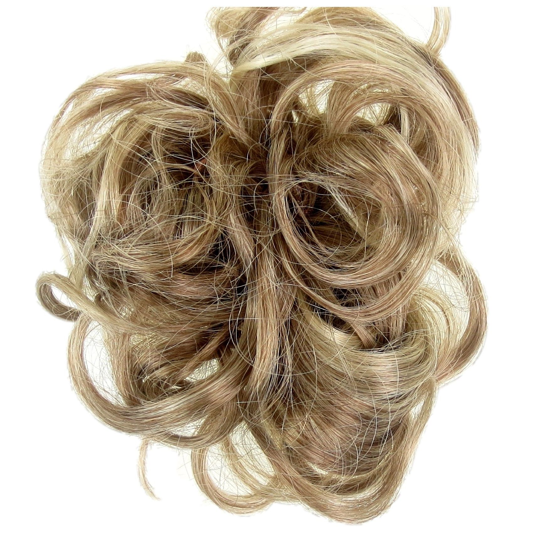 Hair Extension Scrunchie Hot Auburn Copper Up Do Down Do Curly Intended For Most Popular Curly Bun Bridal Updos For Shorter Hair (View 13 of 20)